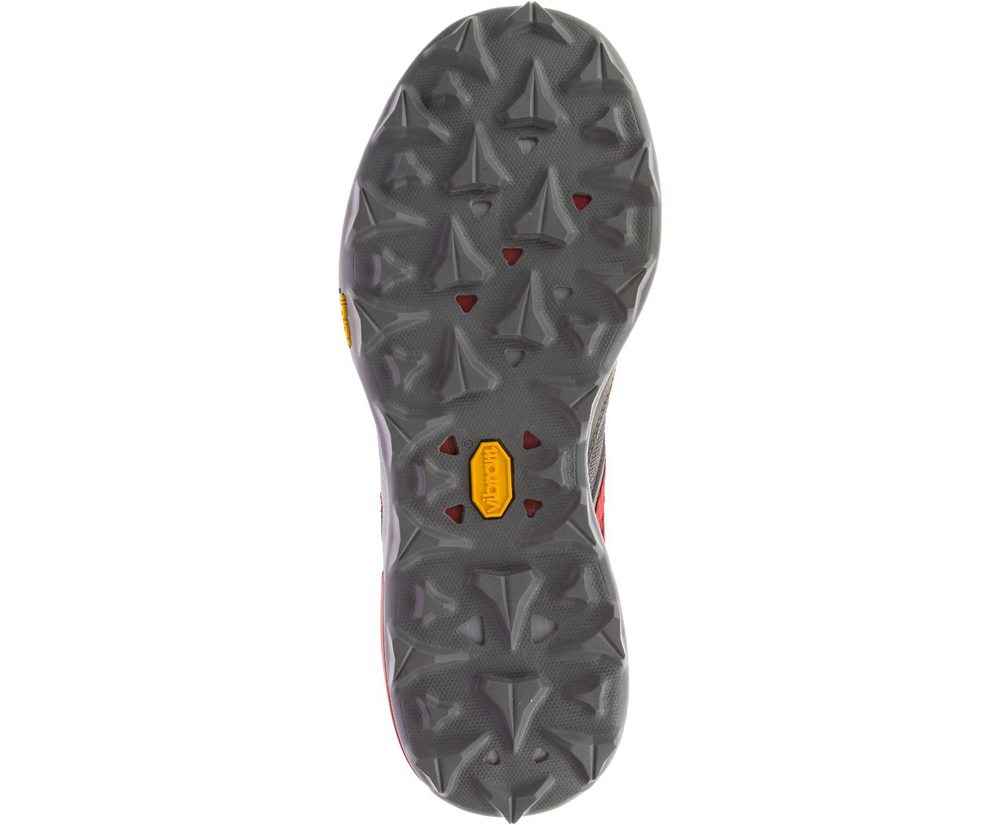 Buty Trekkingowe Merrell Męskie Szare/Czerwone - Zion - 679120-BHR